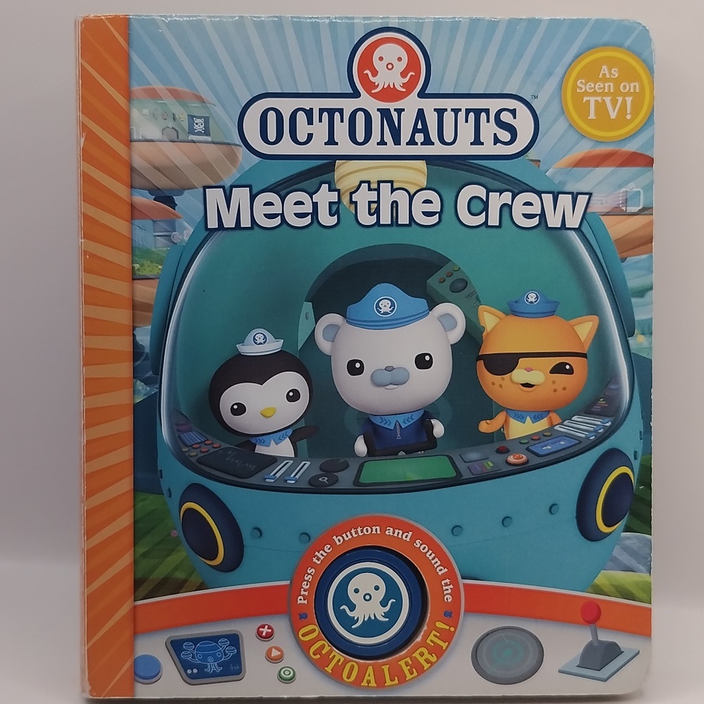 Octonauts Meet The Crew Board Book With Sounds UK 2011 RARE COLLECTIBLE